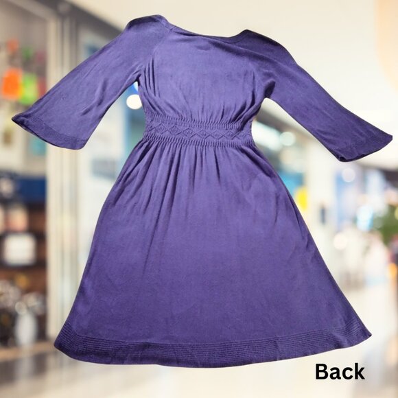 Max Studio Purple Sweater Dress - Picture 4 of 4